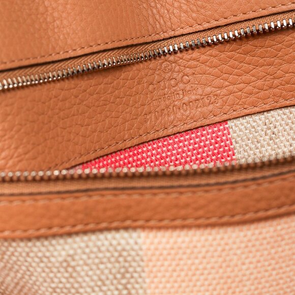 Gucci Bamboo Daily Rose Beige Leather Large Top Handle Bag - Picture 14 of 14